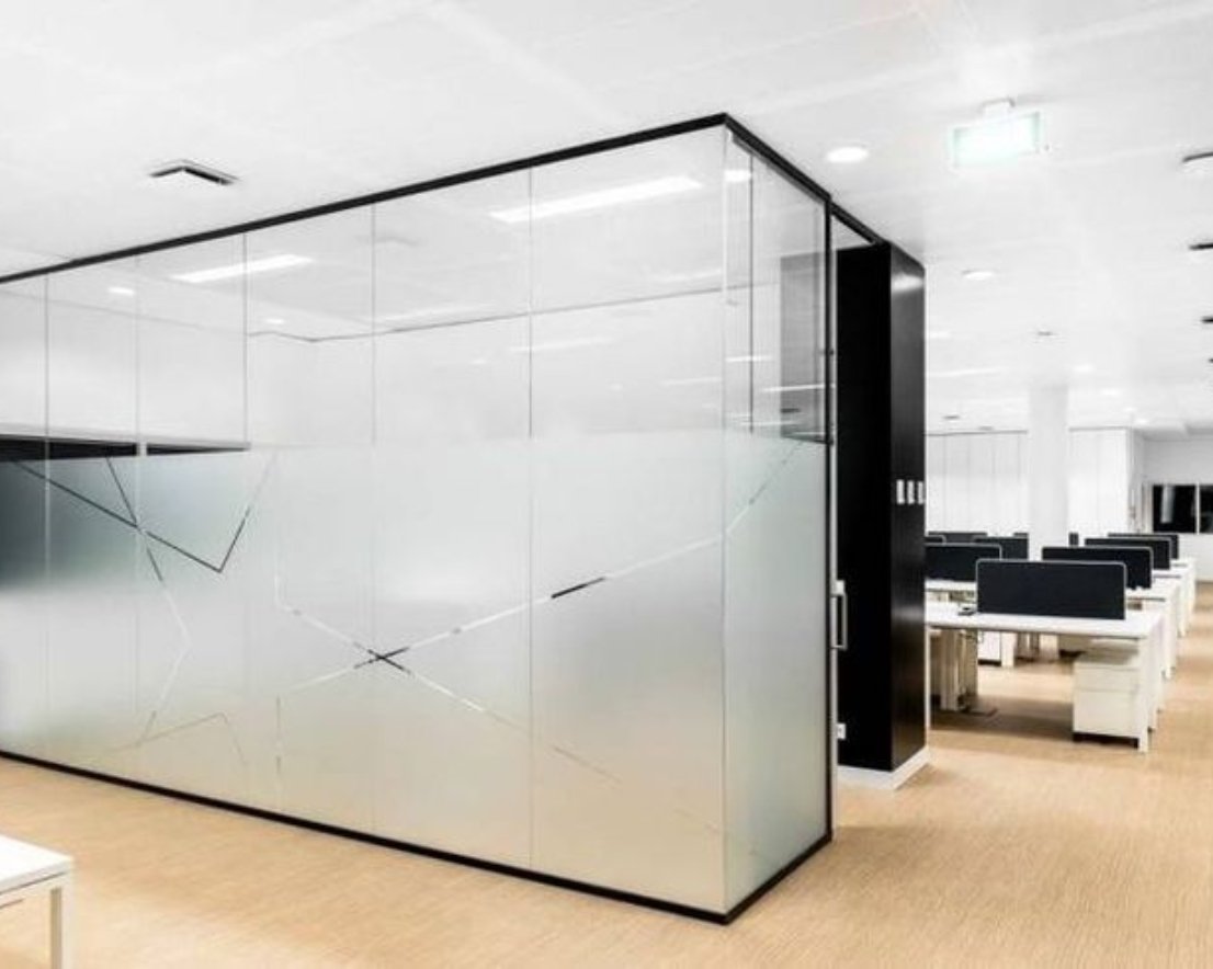 Sandblast Glass Stickers service by Gulf Light in Abu Dhabi