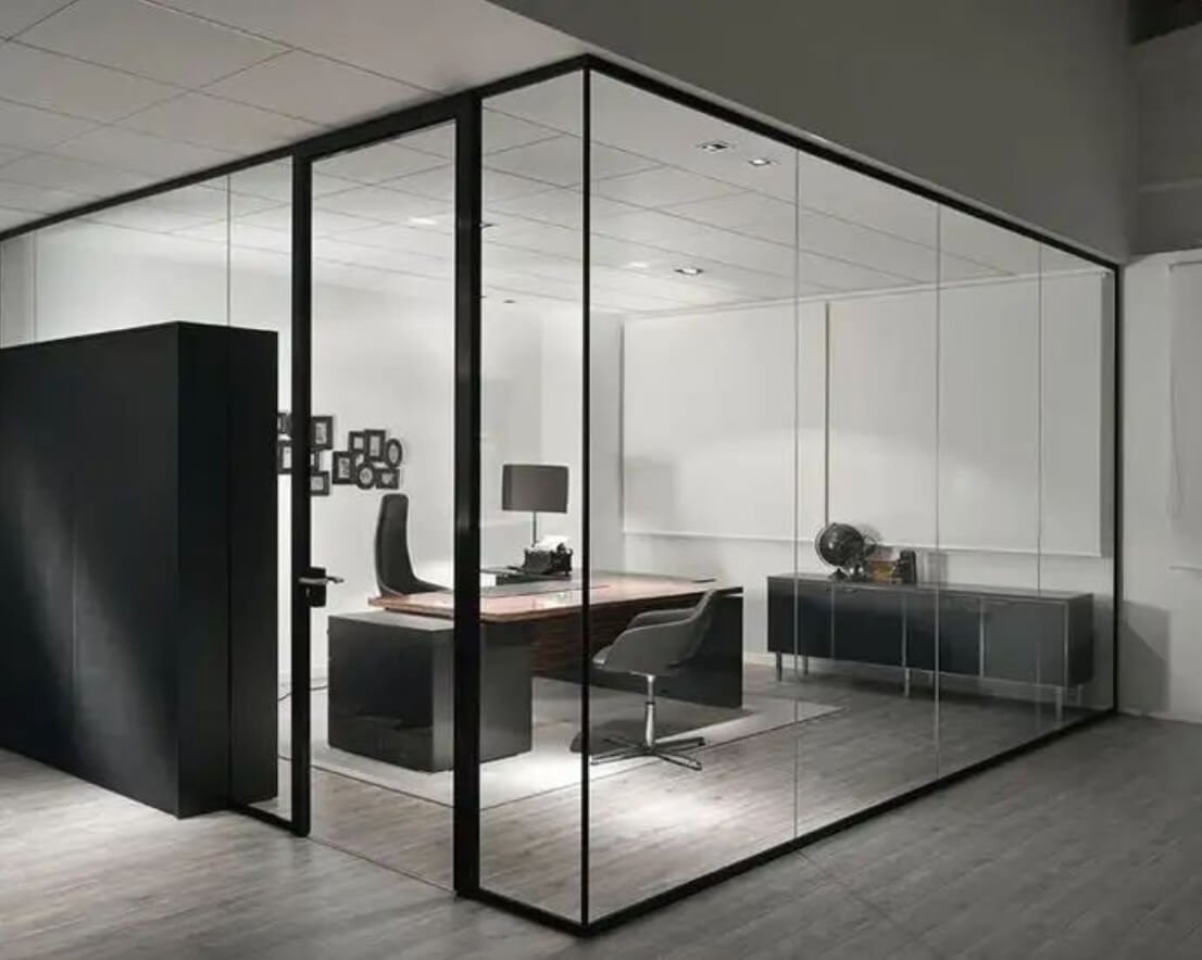 Aluminium Glass Partitions service by Gulf Light in Abu Dhabi