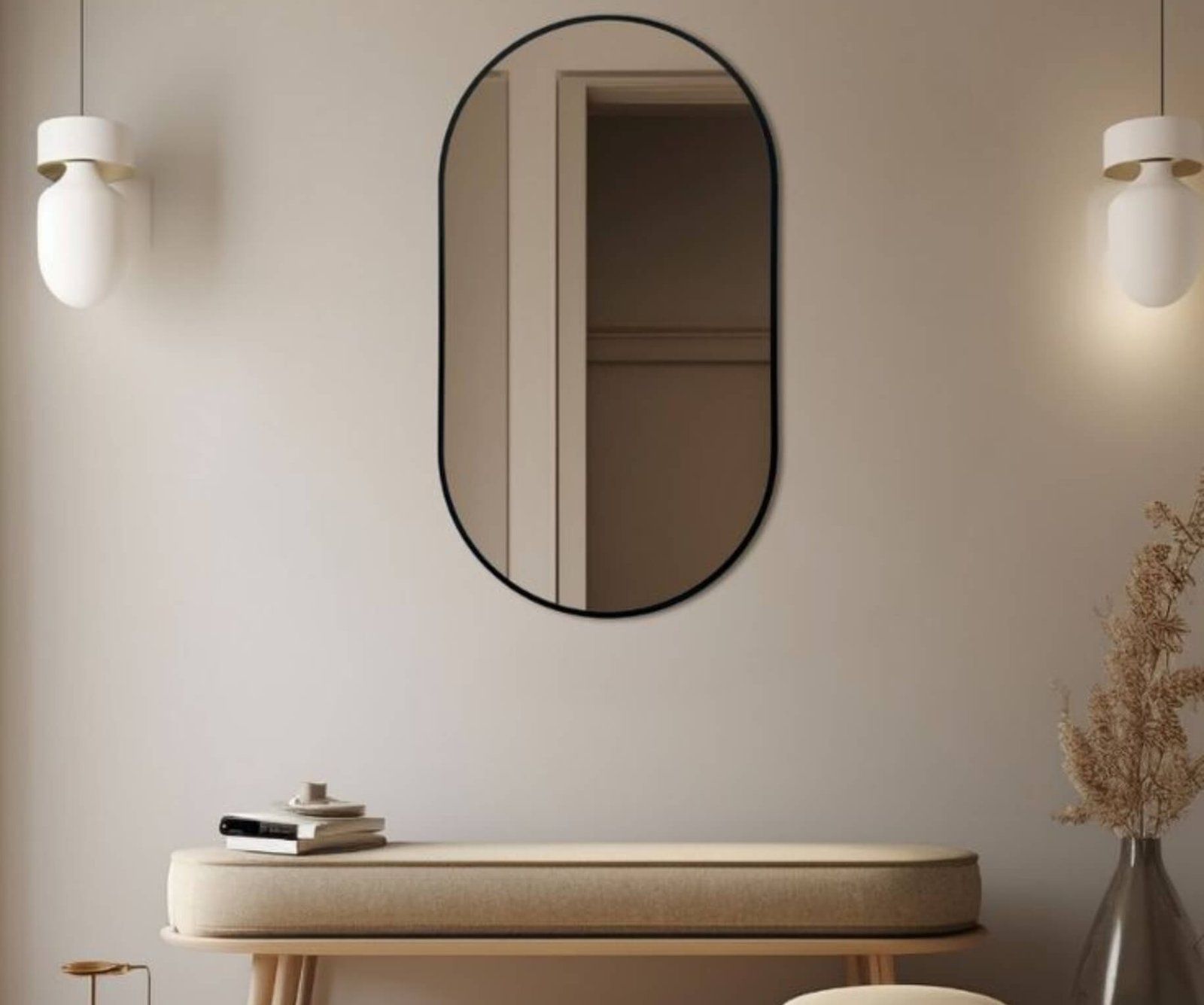 Oval Shape Mirrors by Gulf Light in Abu Dhabi
